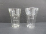 Two Vintage Blatz glasses, 4