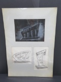 Original advertising drawings, Schlitz, Drollie