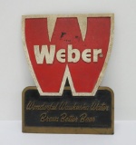 Weber Beer sign, composite, 13 1/2
