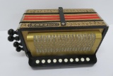 Fancy M Hohner accordion, made in Germany