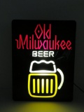 Old Milwaukee light up sign, 15 1/2