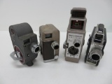 Four 8 mm movie cameras
