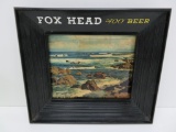 Fox Head 400 Beer sign, framed picture style, 10 1/2