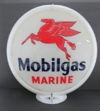Mobilgas Marine and Mobilgas Special, gas pump globe, two sided, 15