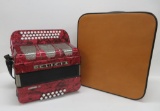 Delicia Favorit III, red, with case