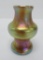 LC Favrile, Tiffany cabinet vase, partial paper tag, 2 3/4