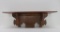 Line carved shelf, walnut, 26