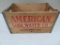 American Soda Water wooden crate, Milwaukee, Wis, 18