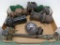 Large lot of auto lamps and horns, 7