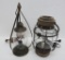 Two cute repurposed lamps, electrified,working, 11