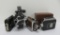 Four vintage 8 and 16 mm cameras, Paillard Bolex, Kodak and Revere 16