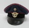 German WWII Fire Police Official's viser cap