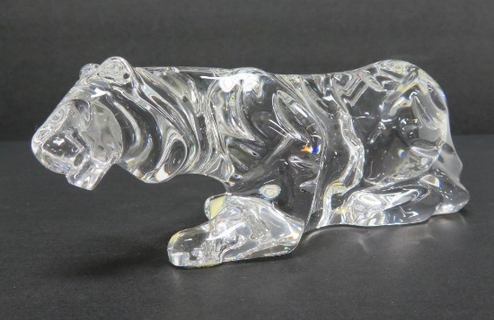 Baccarat crystal tiger, 6"