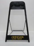 Johnson Sea-Horse outboard motor stand, Eagle Sheet Metal Co