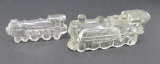 Two railroad engine candy containers, 3 1/2