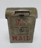 US Mail cast iron still bank, 3 1/2