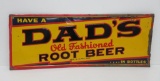 Dads Root Beer metal advertising sign, 30 3/4