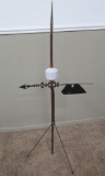 Lightening rod with white ball and metal arrow, 54
