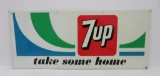 7 Up metal sign, #35, Stout Sign Co, 35