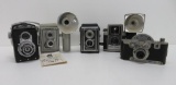 Five vintage cameras