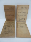 4 War Department Military truck maintenance manuals, c 1944 WWII
