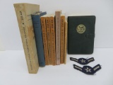 Military manual lot, WWII era, about nine pieces