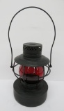 Handlan Lone Star Gas Co lantern, red globe, 10