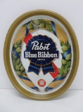 Pabst Blue Ribbon Beer oval tray, 15