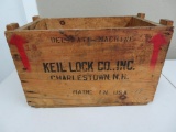 Keil Lock Co wood box, 20