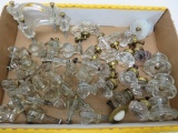 Over 50 glass knobs and two handles