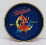 Miller High Life Lady on the Moon beer tray, 13