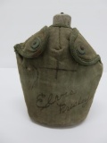 Military canteen, Elvis Presley written on front, 8