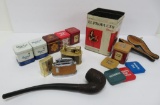 Tobacco lot, pipes and lighters