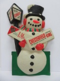 L & M King and Chesterfield King snowman display, advertising, 21