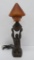 Art Deco style kneeling woman table lamp, 20