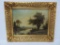 Vintage Oil on board, autumn landscape by T Spinks, framed 16