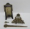 Vintage desk items, inkwell, frame and letter opener