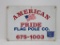 American Pride Flag Pole metal advertising sign, 28