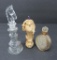 Three interesting perfume bottles, 2 1/2