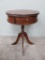 Round single drawer table, 17