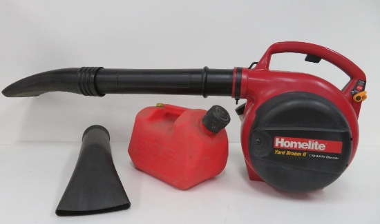 Homelite Yard Broom II 170 MPH Blower, gas operated, working