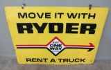 Ryder metal advertising sign, 51