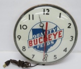 Quality Buckeye Feeds clock, 12