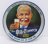West Bend Lithia Co Beer Tray, Old Timer's Lager Beer, 12