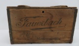 Fauerbach wooden covered beer box, Madison Wis, 18