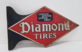 Diamond Tires Two Sided Flange sign, 26