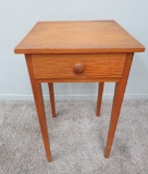 Single drawer table, Shaker style, Pine, 16 1/2