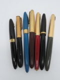 7 Vintage Fountain Pens Parker, Sheaffer and Windsor