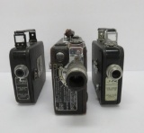 Three 8mm Cine Kodak movie cameras