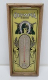 Olympia Beer thermometer, Its the Water, wood framed 8 1/4